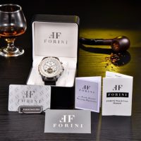 Forini Watches | Equiano | White Silver on Black