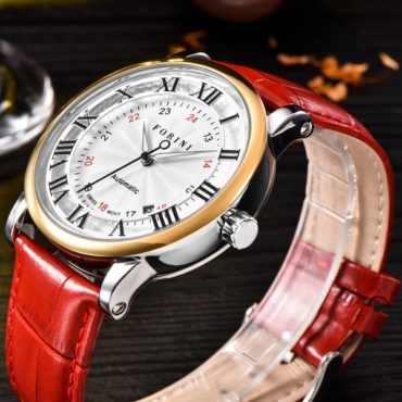 Forini Watches | Bronte | Gold White on Red