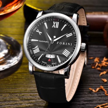 Forini Watches | Keynes | Black Silver on Black