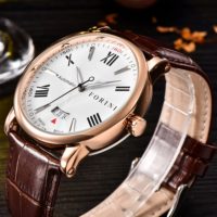 Forini Watches | Keynes | Rose Gold on Brown