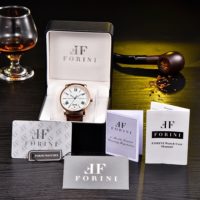 Forini Watches | Keynes | Rose Gold on Brown