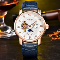 Forini Watches | Tagore | Rose Gold White on Blue