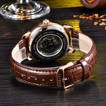 Forini Watches | Ashoka | Rose Gold on Brown