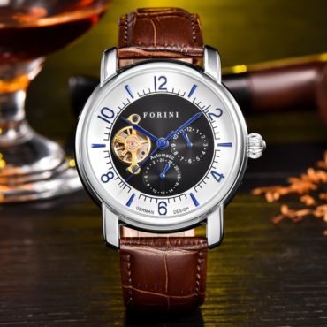 Forini Watches | Ashoka | Silver on Brown