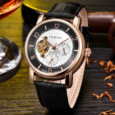 Forini Watches | Ashoka | Rose Gold on Black