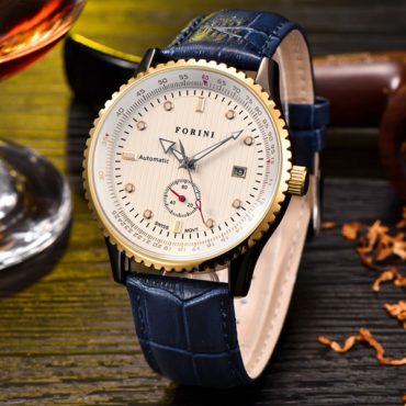Forini Watches | Rousseau | Gold White on Blue