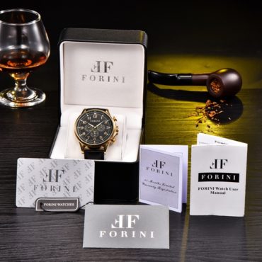 Forini Watches | Krugman | Gold Black on Brown