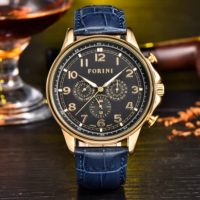Forini Watches | Krugman | Gold Black on Blue