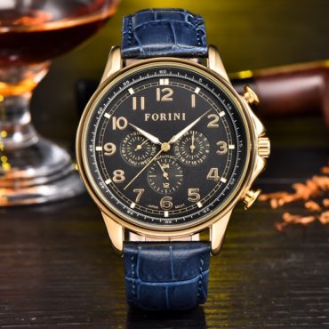 Forini Watches | Krugman | Gold Black on Blue