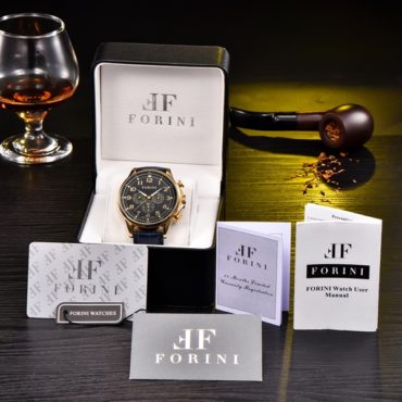 Forini Watches | Krugman | Gold Black on Blue