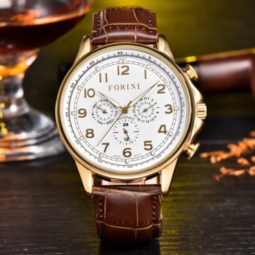Forini Watches | Krugman | Gold on Brown