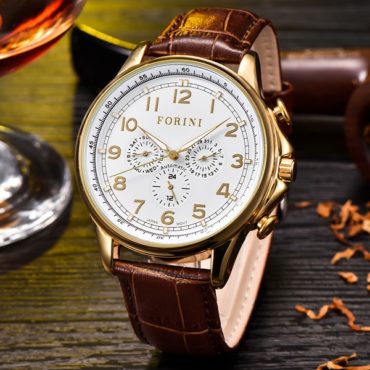 Forini Watches | Krugman | Gold on Brown