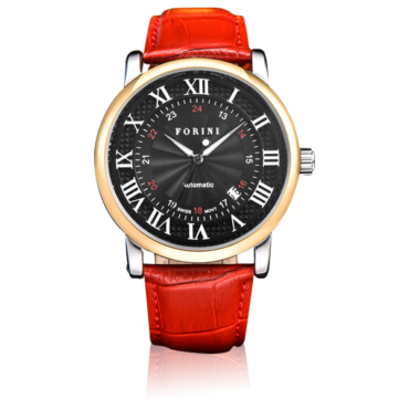 Bronte Gold Black on Red Watch