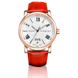 Keynes Rose Gold on Red